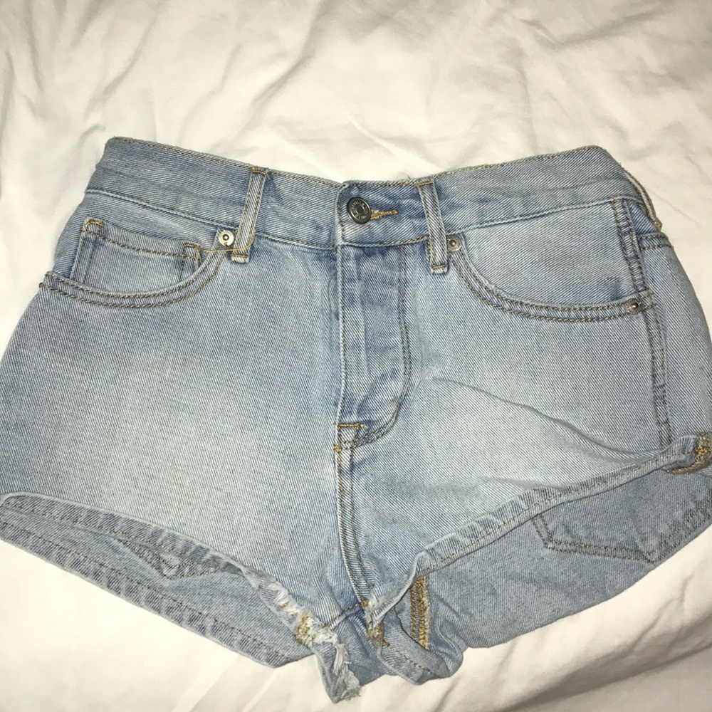 Light Blue High Waisted Shorts